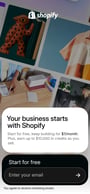 Shopify Free Trial Mobile Preview
