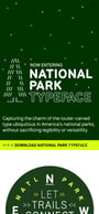National Park Typeface Mobile Preview
