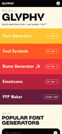 Glyphy Mobile Preview