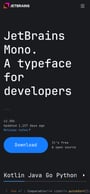 JetBrains Mono Mobile Preview