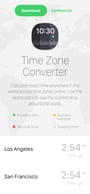 Time Zone Converter Mobile Preview