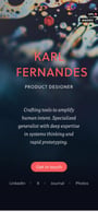 Karl Fernandes Mobile Preview