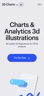 Charts 3D Illustrations Mobile Preview