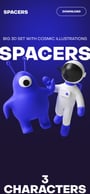 Space 3D Illustrations Mobile Preview
