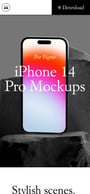 iPhone 14 Pro Mockups Mobile Preview