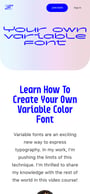 Variable Font Course Mobile Preview