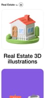 Real Estate 3D illustrations Mobile Preview