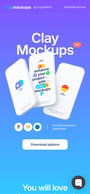 Clay Mockups 3.0 Mobile Preview