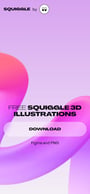 Squiggel 3D illustrations Mobile Preview
