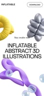 Inflatable Abstract 3D Illustrations Mobile Preview