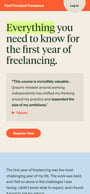Fast Forward Freelance Mobile Preview