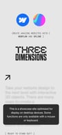 Three Dimensions Mobile Preview