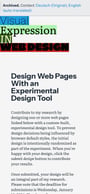 Visual Expression in Web Design Mobile Preview