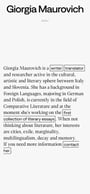 Giorgia Maurovich Mobile Preview