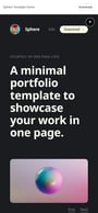 Sphere Portfolio Mobile Preview