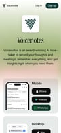 Voice Notes Mobile Preview