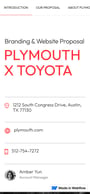 Plymouth Proposal Mobile Preview