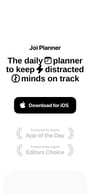 Joi Planner Mobile Preview