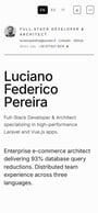 Luciano Pereira Mobile Preview