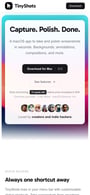 TinyShots Mobile Preview
